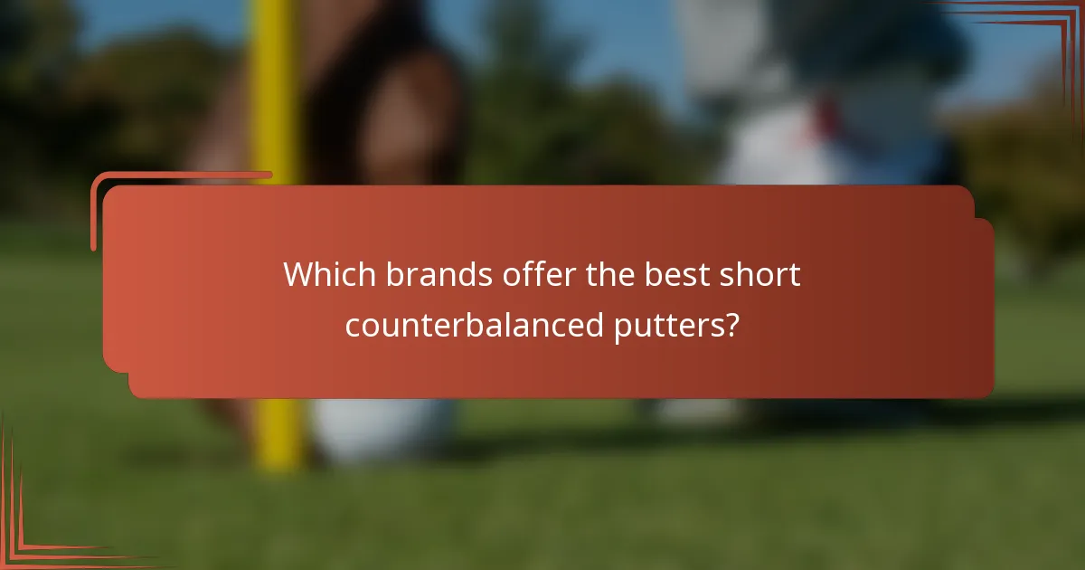 Which brands offer the best short counterbalanced putters?